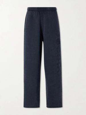 Straight-Leg Logo-Embroidered Cotton-Jersey Sweatpants Straight-Leg Logo-Embroidered Cotton-Jersey Sweatpants