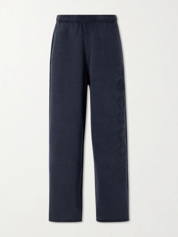 Straight-Leg Logo-Embroidered Cotton-Jersey Sweatpants Straight-Leg Logo-Embroidered Cotton-Jersey Sweatpants