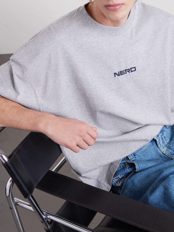 Nerd Embroidered Cotton-Jersey T-Shirt - CU Nerd Embroidered Cotton-Jersey T-Shirt - CU