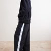 Wide-Leg Striped Shell Sweatpants - OU Wide-Leg Striped Shell Sweatpants - OU