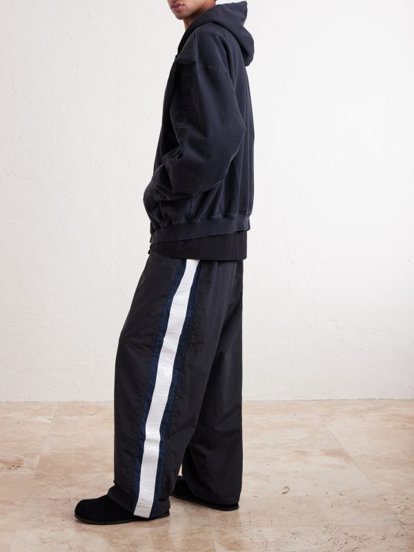 Wide-Leg Striped Shell Sweatpants - OU Wide-Leg Striped Shell Sweatpants - OU