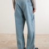 Back-To-Front Wide-Leg Jeans - BK Back-To-Front Wide-Leg Jeans - BK