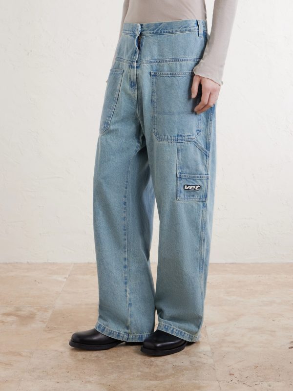 Back-To-Front Wide-Leg Jeans - FR Back-To-Front Wide-Leg Jeans - FR