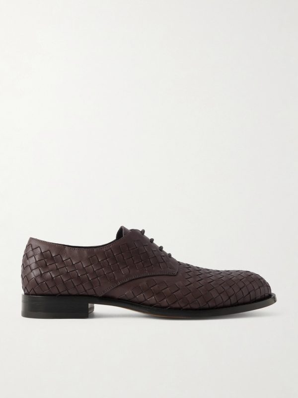 Novus Woven Leather Derby Shoes