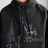 Paris Tourist Printed Cotton-Blend Jersey Hoodie - CU