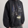 Paris Tourist Printed Cotton-Blend Jersey Hoodie - FR