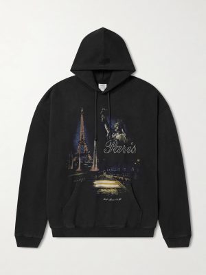 Paris Tourist Printed Cotton-Blend Jersey Hoodie Paris Tourist Printed Cotton-Blend Jersey Hoodie