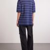 Nerd Embroidered Striped Cotton-Jersey Polo Shirt - BK Nerd Embroidered Striped Cotton-Jersey Polo Shirt - BK