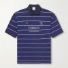 Nerd Embroidered Striped Cotton-Jersey Polo Shirt Nerd Embroidered Striped Cotton-Jersey Polo Shirt
