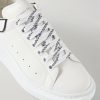 Exaggerated-Sole Rubber-Trimmed Leather Sneakers - CU Exaggerated-Sole Rubber-Trimmed Leather Sneakers - CU