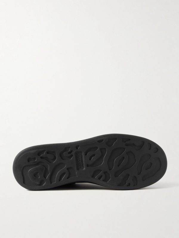 Exaggerated-Sole Rubber-Trimmed Leather Sneakers - E1 Exaggerated-Sole Rubber-Trimmed Leather Sneakers - E1