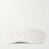 Exaggerated-Sole Textured-Leather Sneakers - E1 Exaggerated-Sole Textured-Leather Sneakers - E1