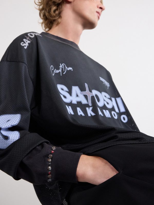 Moto Logo-Print Mesh T-Shirt - CU Moto Logo-Print Mesh T-Shirt - CU