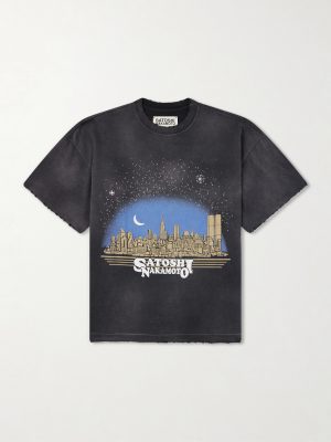 Tourist Logo-Print Distressed Cotton-Jersey T-Shirt Tourist Logo-Print Distressed Cotton-Jersey T-Shirt