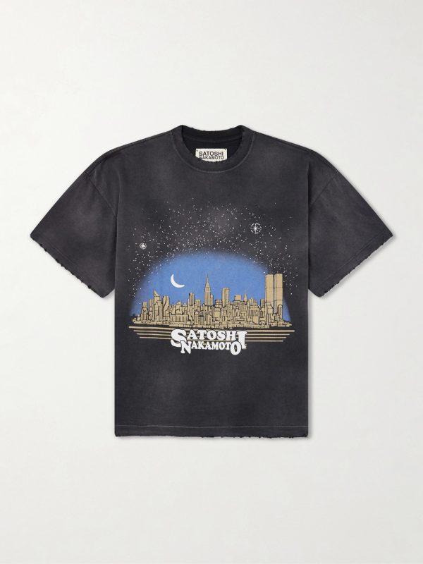 Tourist Logo-Print Distressed Cotton-Jersey T-Shirt Tourist Logo-Print Distressed Cotton-Jersey T-Shirt