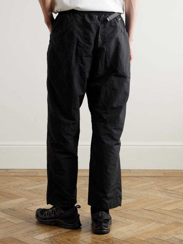 ACG Dolomiti Tapered Belted Logo-Embroidered Shell Trousers - BK ACG Dolomiti Tapered Belted Logo-Embroidered Shell Trousers - BK