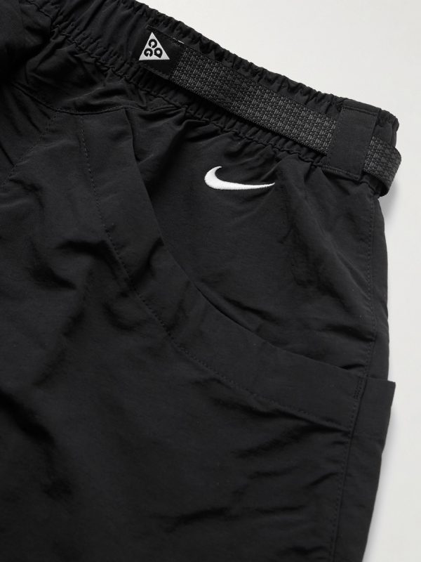 ACG Dolomiti Tapered Belted Logo-Embroidered Shell Trousers - CU ACG Dolomiti Tapered Belted Logo-Embroidered Shell Trousers - CU