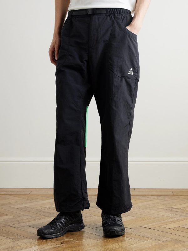 ACG Dolomiti Tapered Belted Logo-Embroidered Shell Trousers - FR ACG Dolomiti Tapered Belted Logo-Embroidered Shell Trousers - FR