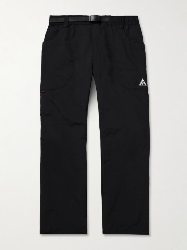 ACG Dolomiti Tapered Belted Logo-Embroidered Shell Trousers ACG Dolomiti Tapered Belted Logo-Embroidered Shell Trousers