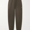 Solo Swoosh Tapered Logo-Embroidered Cotton-Blend Jersey Sweatpants Solo Swoosh Tapered Logo-Embroidered Cotton-Blend Jersey Sweatpants