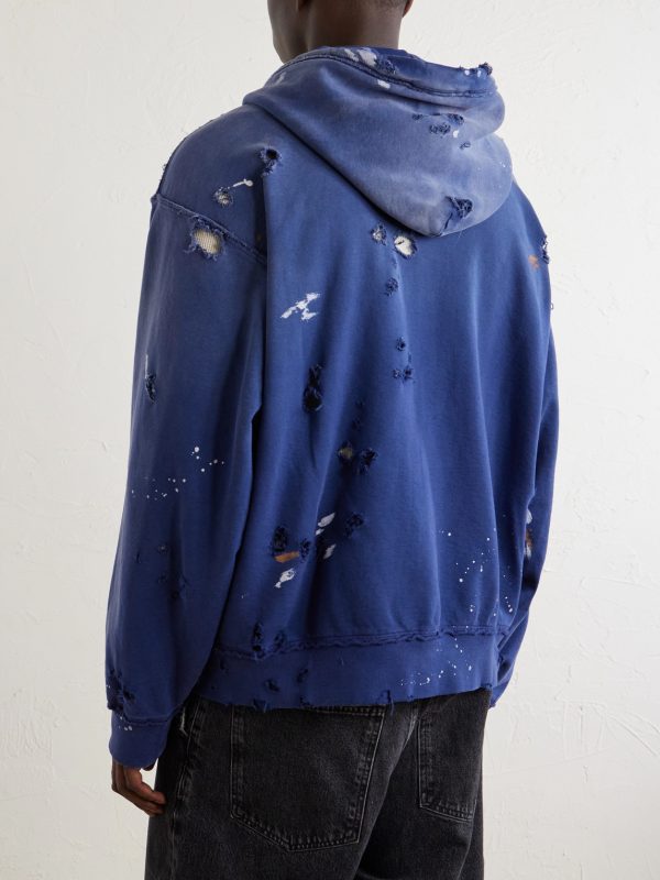 Luke Logo-Printed Cotton-Fleece Zip-Up Hoodie - BK Luke Logo-Printed Cotton-Fleece Zip-Up Hoodie - BK