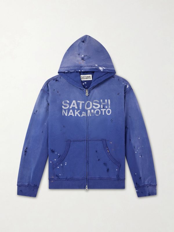 Luke Logo-Printed Cotton-Fleece Zip-Up Hoodie Luke Logo-Printed Cotton-Fleece Zip-Up Hoodie