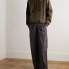 Solo Swoosh Logo-Embroidered Cotton-Blend Jersey Hoodie - OU Solo Swoosh Logo-Embroidered Cotton-Blend Jersey Hoodie - OU