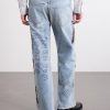 Nessa Wide-Leg Printed Embellished Jeans - BK Nessa Wide-Leg Printed Embellished Jeans - BK