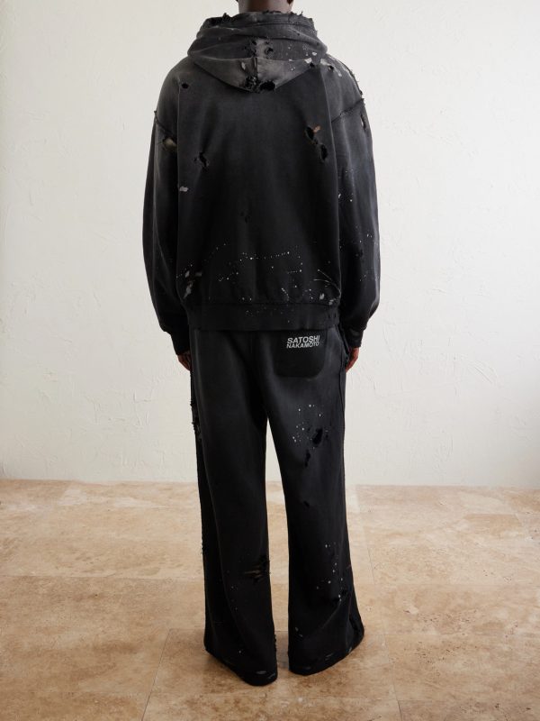 Luke Logo-Printed Cotton-Fleece Zip-Up Hoodie - BK