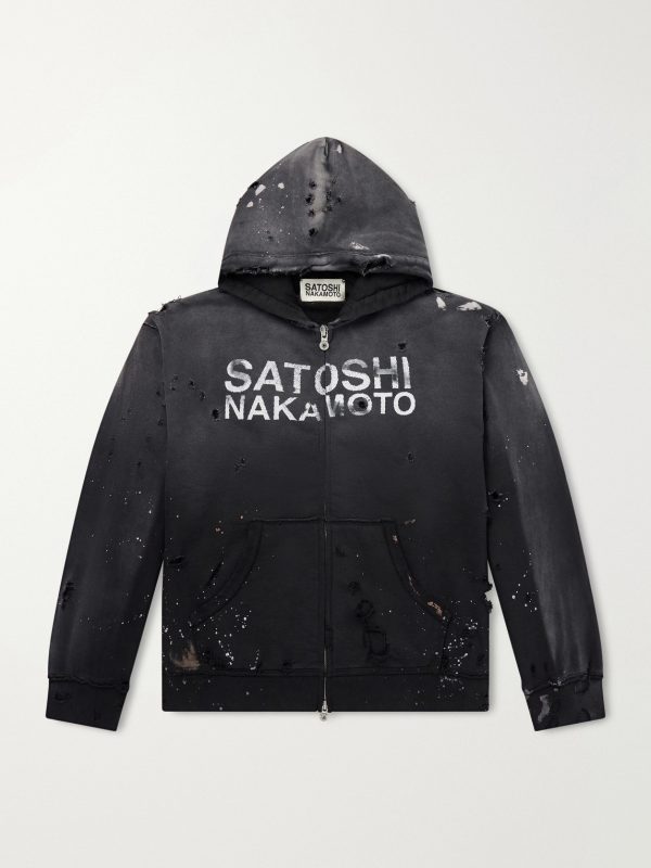 Luke Logo-Printed Cotton-Fleece Zip-Up Hoodie
