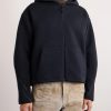 Tech Cropped Logo-Embroidered Fleece Zip-Up Hoodie - FR Tech Cropped Logo-Embroidered Fleece Zip-Up Hoodie - FR