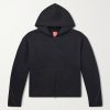 Tech Cropped Logo-Embroidered Fleece Zip-Up Hoodie Tech Cropped Logo-Embroidered Fleece Zip-Up Hoodie
