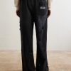 Luke Straight-Leg Logo-Printed Cotton-Fleece Sweatpants - BK