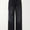 Luke Straight-Leg Logo-Printed Cotton-Fleece Sweatpants