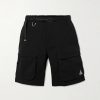 ACG Smith Summit Belted Stretch-Nylon Cargo Shorts