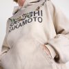 Necklace Logo-Print Embellished Distressed Cotton-Jersey Hoodie - CU