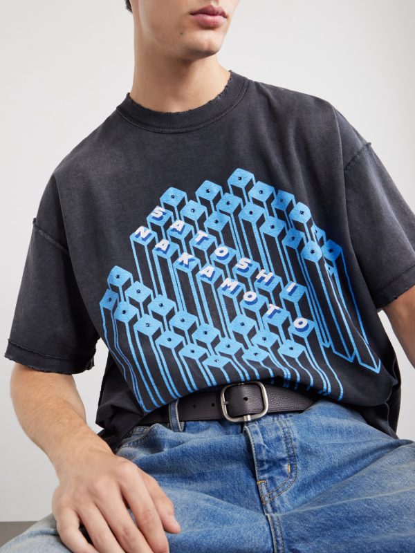 Grid Lock Logo-Print Cotton-Jersey T-Shirt - CU Grid Lock Logo-Print Cotton-Jersey T-Shirt - CU