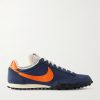 Waffle Racer Nylon, Suede and Leather Sneakers