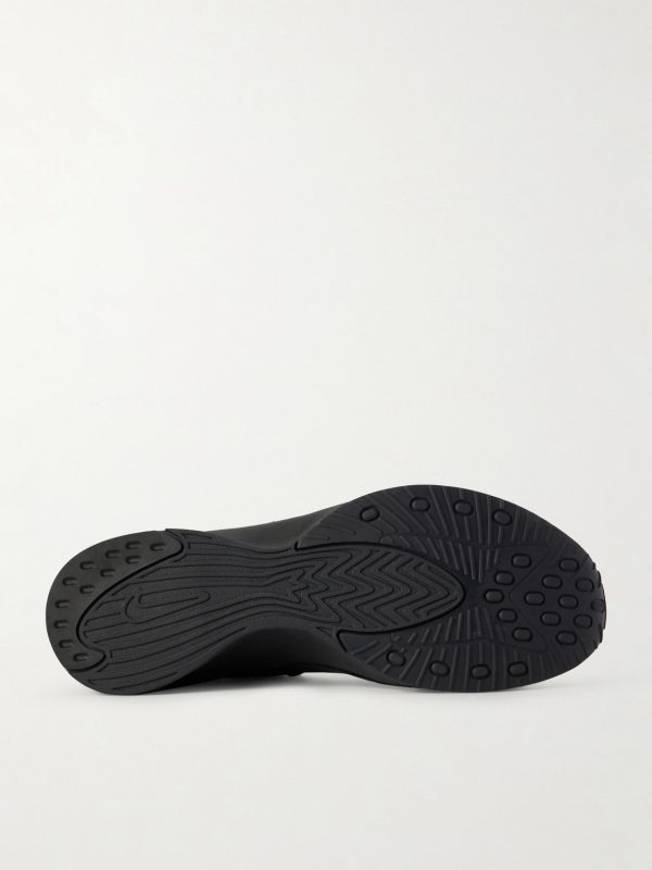 Air Superfly Suede-Trimmed Perforated Leather Sneakers - E1