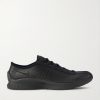 Air Superfly Suede-Trimmed Perforated Leather Sneakers