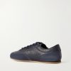 Minimal Runner Leather and Suede Sneakers - BK