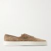 Deck Waxed-Suede Sneakers