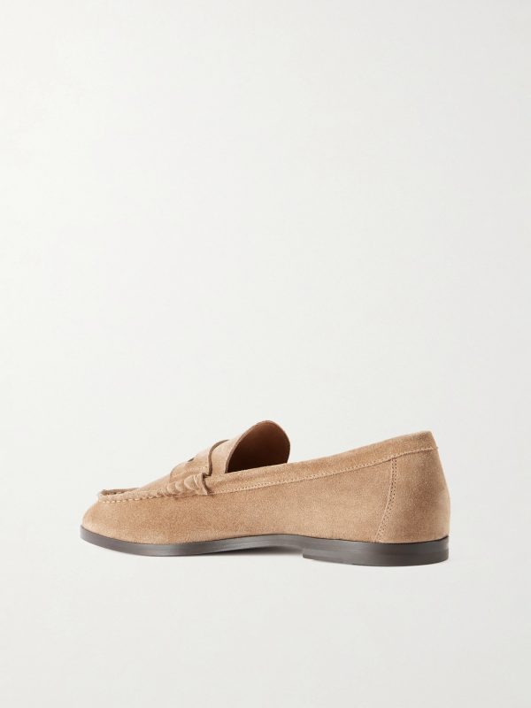 Soft Suede Penny Loafers - BK