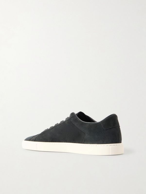 Achilles Slim Premium Suede Sneakers - BK