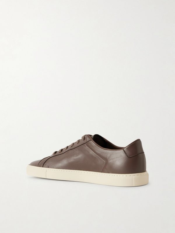 Achilles Slim Premium Leather Sneakers - BK