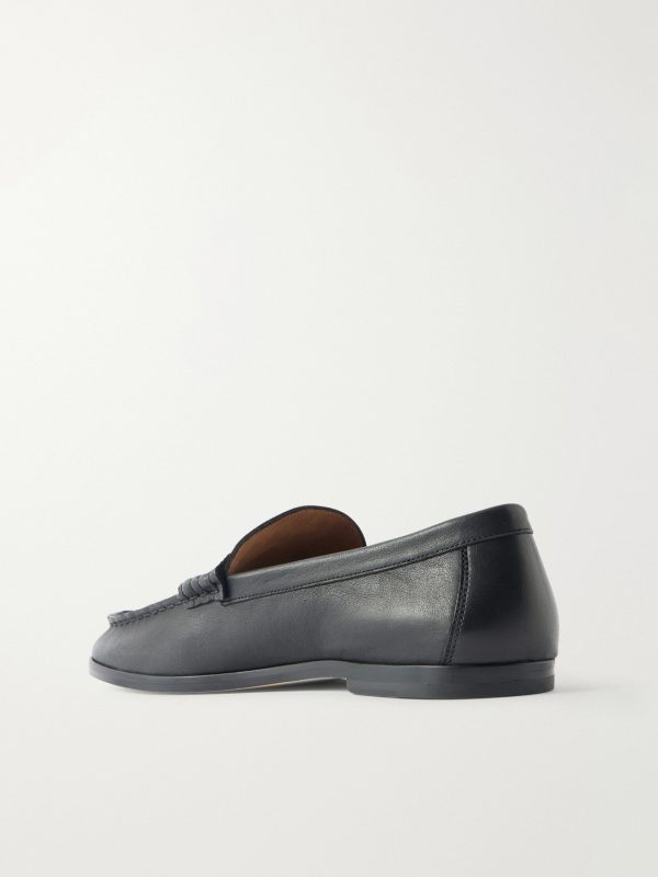 Soft Leather Penny Loafers - BK