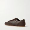 Minimal Runner Leather and Suede Sneakers - BK