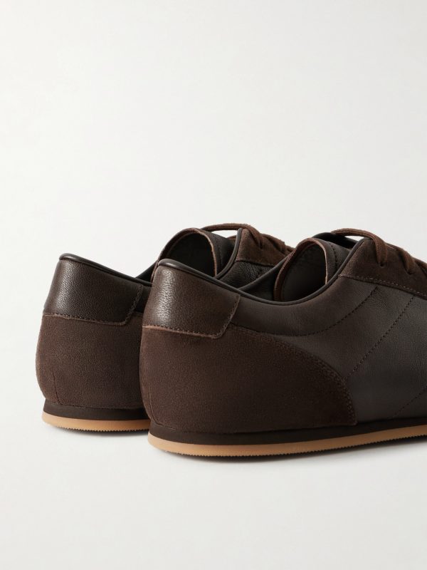 Minimal Runner Leather and Suede Sneakers - CU