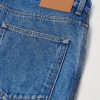 Anagram Wide-Leg Logo-Embroidered Jeans - CU Anagram Wide-Leg Logo-Embroidered Jeans - CU