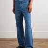 Anagram Wide-Leg Logo-Embroidered Jeans - FR Anagram Wide-Leg Logo-Embroidered Jeans - FR